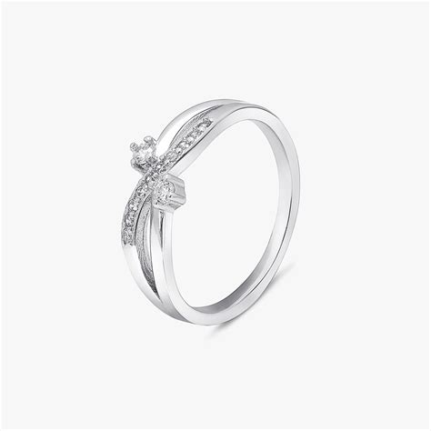 Infinity Cut Silver Ring