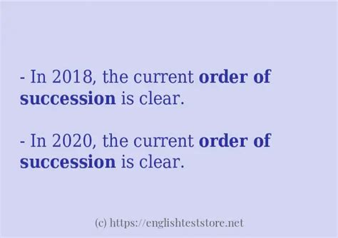 Image result for Example of Succession