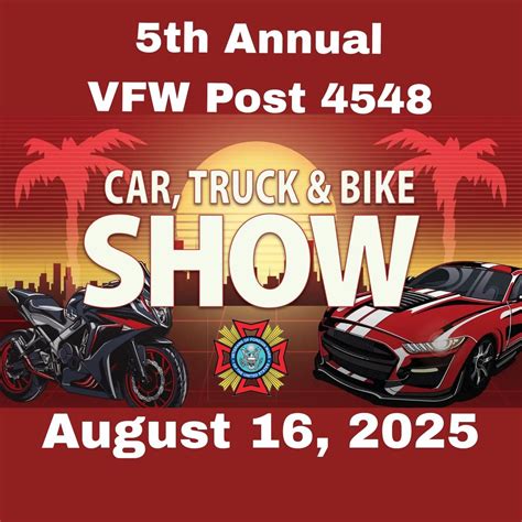 5th Annual VFW Post 4548 Car & Bike Show , Jacksonville V.F.W. Post ...