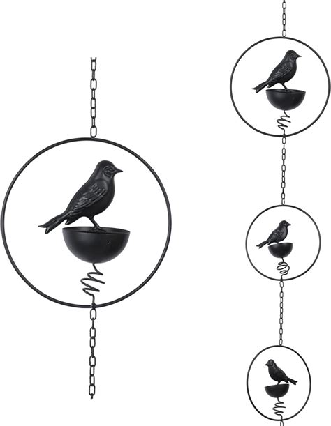 NIKKAPOETRY 8.5 Feet Metal Bird Rain Chain for gutters India | Ubuy