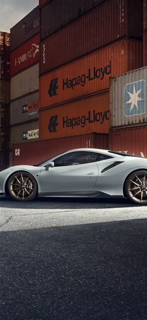 Download wallpaper machine, Ferrari, drives, containers, Novitec, 488 ...