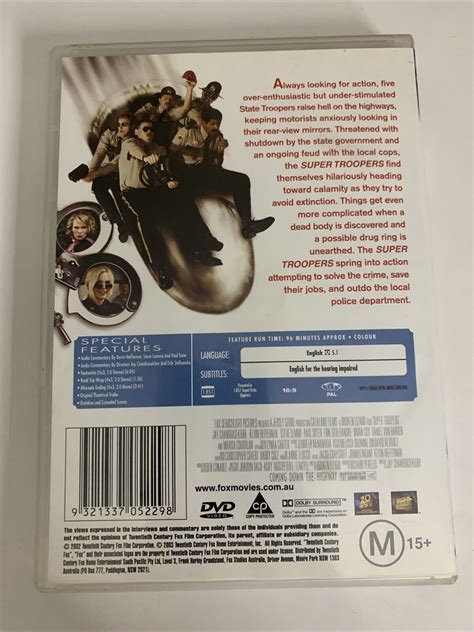 Super Troopers (DVD, 2001) Kevin Heffernan, Jay Chandrasekhar Comedy R ...