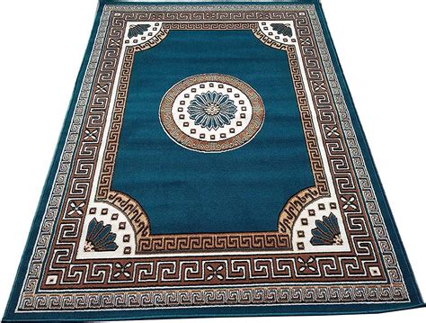Buy Carpetify Premium Kalin Carpet (Ocean Blue, Acrylic, 6 x 8 ft) for ...