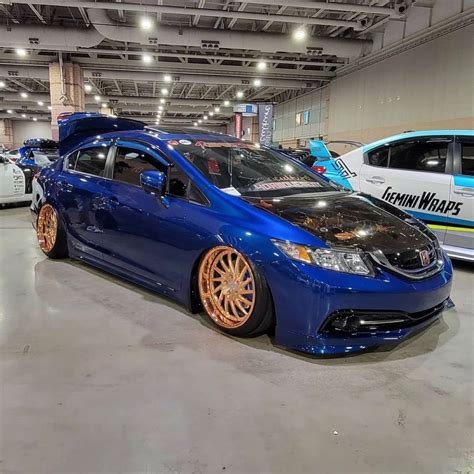 Cold Blue 9th Gen Civic | Civic, Stance nation, Honda