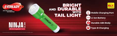 Eveready Ninja DL200 – Strong Beam LED Torch