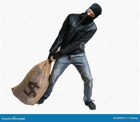 Thief Or Robber Stealing From A Handbag. Stock Photo | CartoonDealer ...