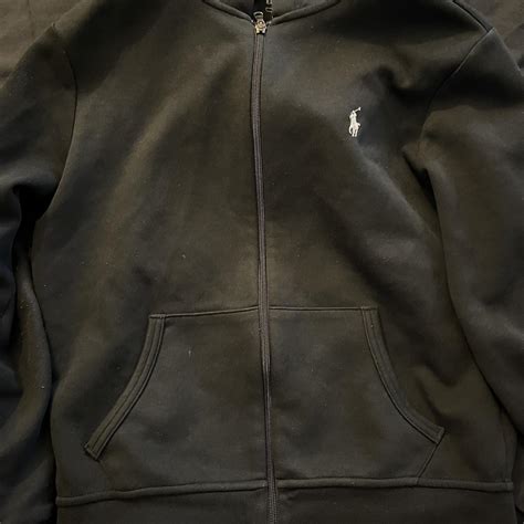 small black polo jacket - Depop