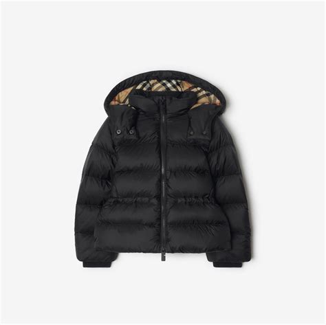 Nylon Puffer Jacket in Black | Burberry® Official