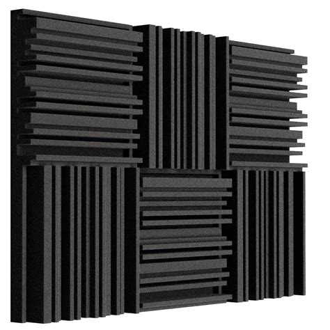 DEVICE OF URBAN INFOTECH Acoustic Foam 2"x12"x12" Line Diffuser Studio ...
