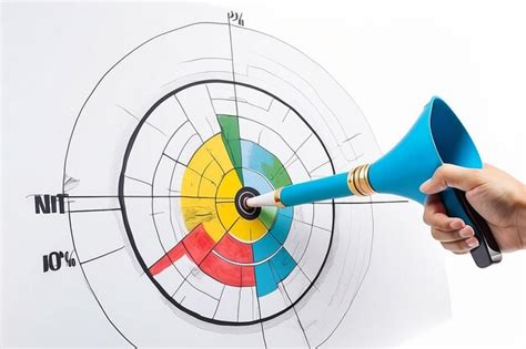 Objectif ou objectif d'entreprise Un dar atteint sa cible sur un fond ...