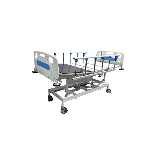 ICU Bed Electric Three Function With Collapsible Railing