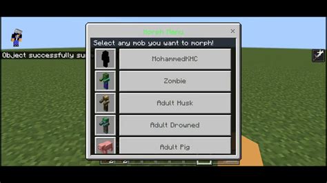 Image result for Minecraft Morph Mod Controls