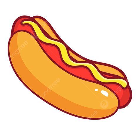 Red Sausage Hot Dog Bread, Hot Dog, Sausage, Bread PNG and Vector with ...