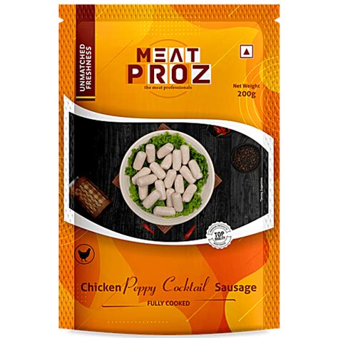 Buy Meat Proz Chicken Peppy Cocktail Sausage Online at Best Price of Rs ...