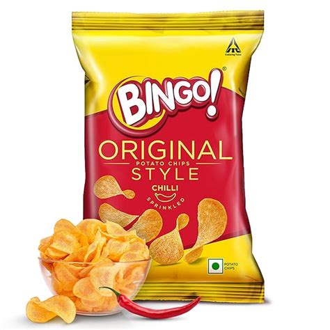 Bingo! Original Style Chilli Sprinkled - Flat Cut Spicy Potato Chips ...