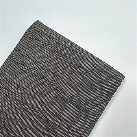 Black Color Cotton Cambric Printed Fabric