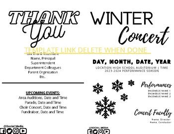 Image result for Winter Concert Program
