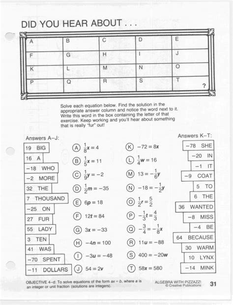 Image result for Pizzazz Math Direct Variation