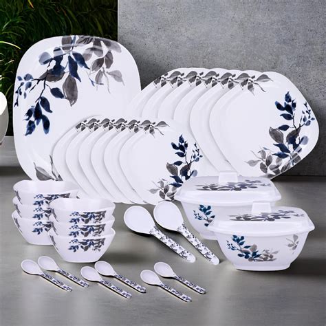 USHA SHRIRAM Melamine Dinner Set (31 Pcs) | Kitchen Set for Home | Unb ...