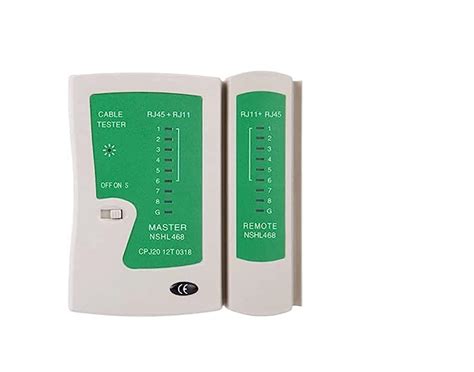 AMS RJ45 and RJ11 Network LAN Cable Tester with LED Indicators RJ12 ...
