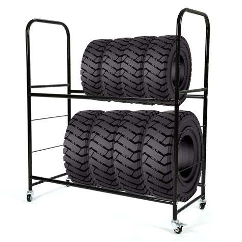 HECASA Heavy Duty Universal Tire Storage Rack, Adjustable Stand with ...