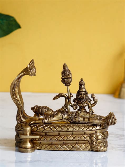 Padmanabhan Swami Handcrafted Brass Idol Figurine - eCraftIndia Online