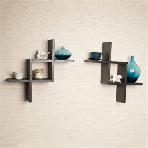 Home Sparkle Floating Wall Mounted Cross Design MDF Wall Shelf | Zig Z ...