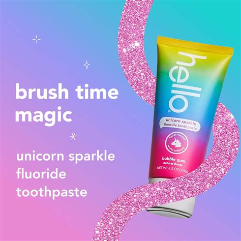 hello Unicorn Sparkle Kids Toothpaste with Fluoride, India | Ubuy