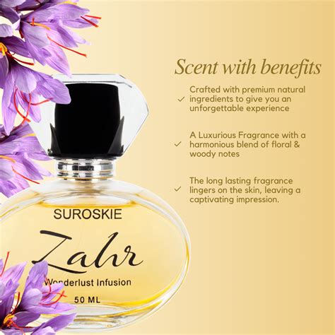 Zahr Perfume - Agarwood, Rose, Saffron, Raspberry Fragrance – Suroskie