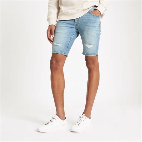 Mens Light Blue Jean Shorts at Luz Kerstetter blog