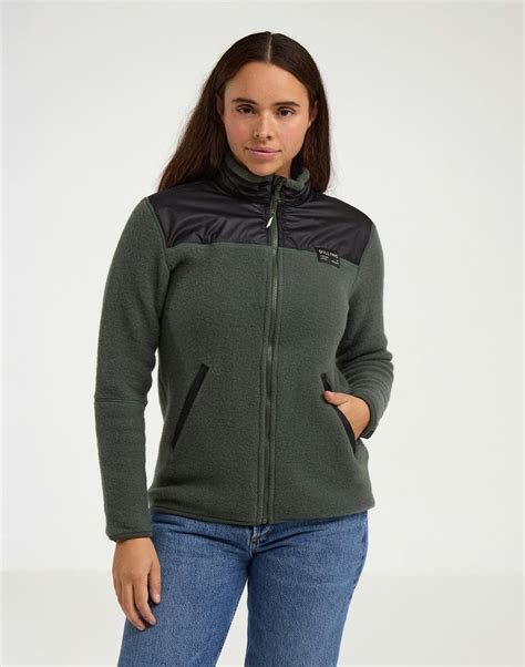 Women's merino wool fleece jacket - Free shipping - Dilling