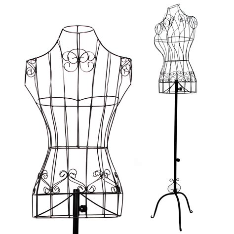 Buy Female Black Metal Steel Wire Mannequin Dress Form for Sewing ...