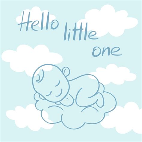 Hallo Kleine Grußkarte zur Babyparty und herzlichen Glückwunsch zur ...