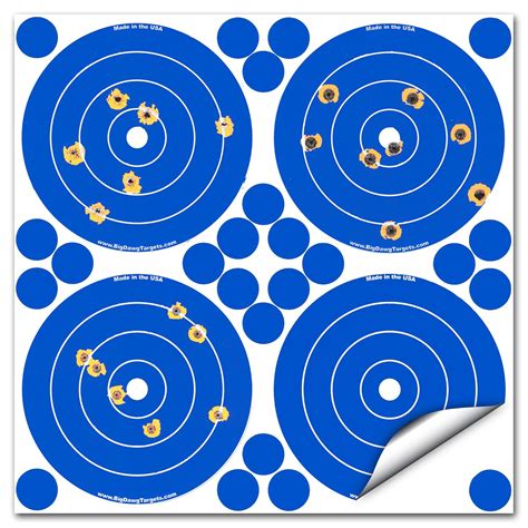 Big Dawg Targets - Adhesive 4 Inch Reactive Splatter Shooting Target ...