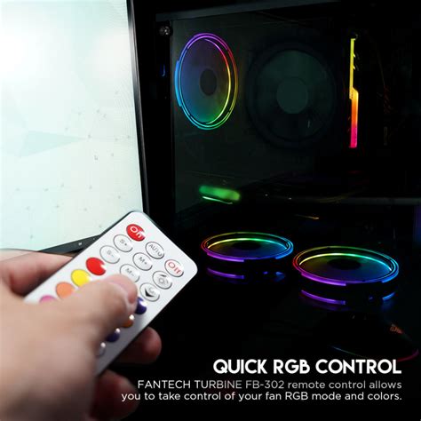 RGB kit Fantech FB-302 Typhoon 3 ventilatora daljinski kontroler - Mob-Shop