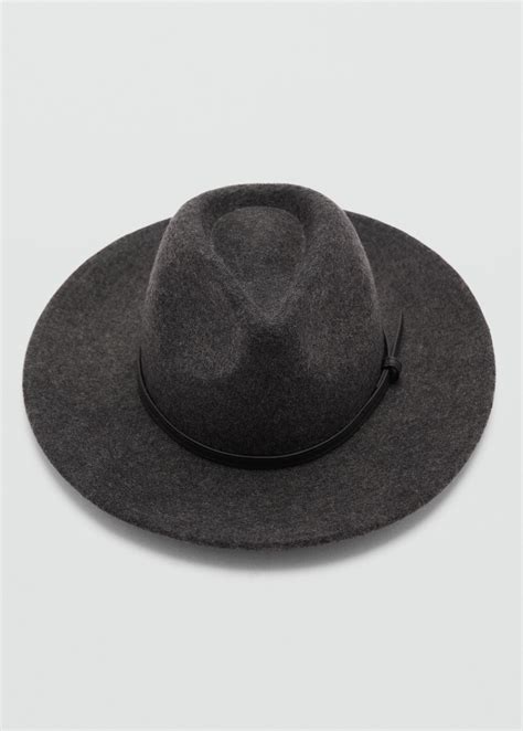 Woollen hat with decorative ribbon - Women | MANGO OUTLET USA