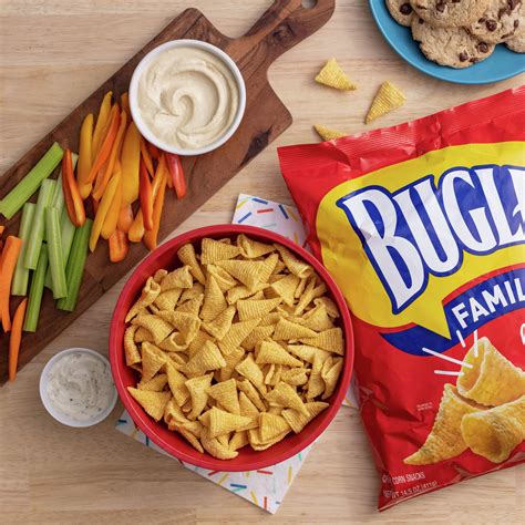Buy Bugles Crispy Corn Snacks, Original Flavor, Family Size Snack Bag ...