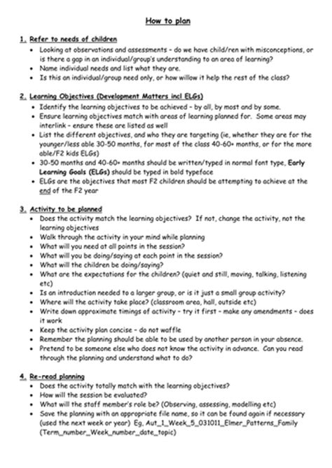 Image result for EYFS Lesson Plan