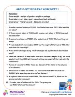 Word Problems Sixth Grade Worksheets | Math activities