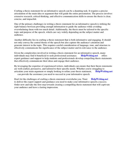 Informative Thesis Statement Examples 的图像结果