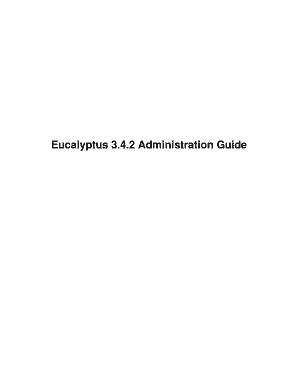 Fillable Online eucalyptus atlassian 2 Administration Guide Eucalyptus ...