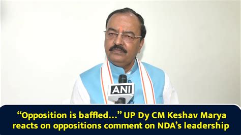 “Opposition is baffled…” UP Dy CM Keshav Marya reacts on oppositions ...