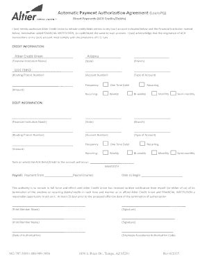 Fillable Online altiercu Automatic Payment Authorization (PDF) - Altier ...