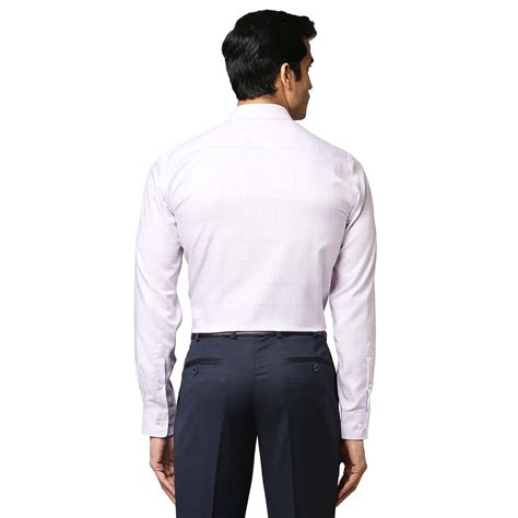 Park Avenue Men Purple Checks Regular Fit Cotton Formal Shirt – MyRaymond