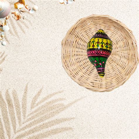Shell Craft | Hand Painted Tribal Art on Sankha / Conch - Multicolour ...