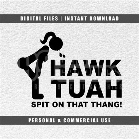 Hawk Tuah Svg, Spit on That Thing Svg, Spitting Girl Svg, Cut File Svg ...