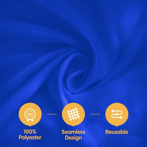 Snapklik.com : BRILLMAX 6 Pack Royal Blue Tablecloths For 8 Foot ...