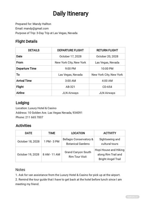50+ Itinerary Samples, Format & Examples 2021 | Free & Premium Templates