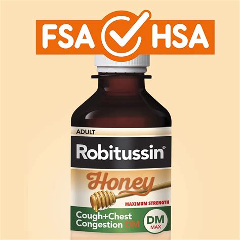 Robitussin Maximum Strength Honey Cough + Chest Congestion DM - 8 Fl Oz Bottle | Buy Now with ...