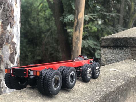 12 Wheel Chassis with Motor-Gearbox and Steering Servo Rear Multi-Axle ...